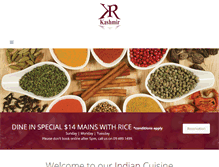 Tablet Screenshot of kashmirrestaurant.co.nz